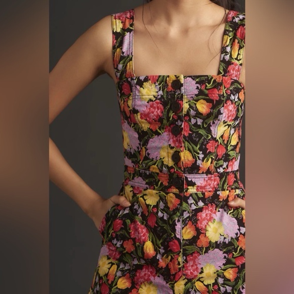 NWT Size 2 The Yukiko Noritake Portside ButtonFront Romper by Maeve - Picture 5 of 16